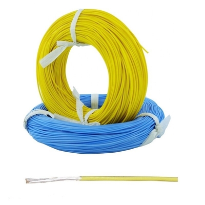 품질  Yellow Color PTFE Insulated Wires 8 12 18 20 26 28 30 Awg PTFE Wire 공장