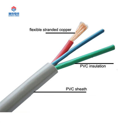 중국 공급 3 코어 2.5mm PVC 전기 H05VV-F 케이블 와이어